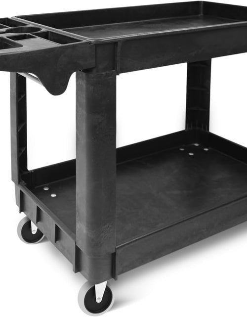 Load image into Gallery viewer, 80855 500-Pound Service Cart with Two Trays (40&quot; X 17&quot; Overall Dimensions)
