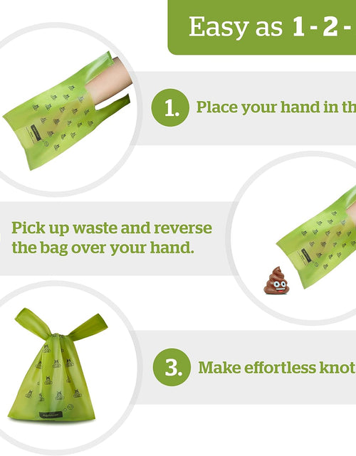 Load image into Gallery viewer, Pogi&#39;S Dog Poop Bags with Handles Bulk - 900 Doggy Poop Bags with Easy-Tie Handles - Leak-Proof, Ultra Thick, Scented Poop Bags for Dogs, Cat Poop Bags
