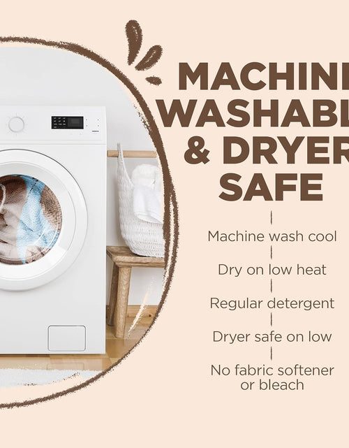 Load image into Gallery viewer, Soggy Doggy Super Shammy Dog Towel, Washable Microfiber Dog Towels for Drying Dogs and Cleaning Paws, Fast-Drying Dog Bath Towel with Hand Pockets, Beige/Red Trim, 31 X 14 Inches

