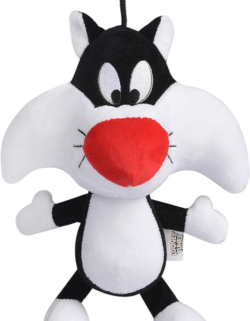 Load image into Gallery viewer, Warner Brothers  Sylvester the Cat Big Head Plush Dog Toy, Stuffed Animal for Dogs, Multiple Sizes - Sylvester Dog Toy- Cute Squeak Toy for Dogs in White, Black, and Red
