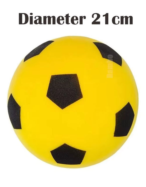 Load image into Gallery viewer, Silent Football Size 5 Indoor Silent Foam Soccer Ball Size 3 Mute Bouncing Ball Silent Basketball Ball Silent Ball Gift for Boys
