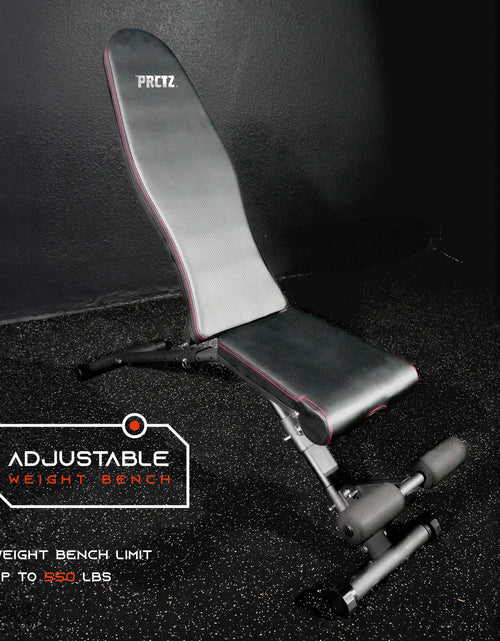 Load image into Gallery viewer, Two-Piece Olympic Weight Bench with Squat Rack, Foldable FID Bench, and Weight Storage
