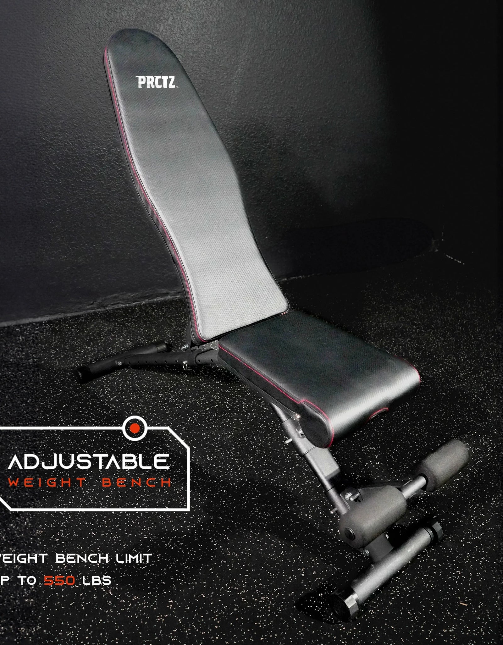 Two-Piece Olympic Weight Bench with Squat Rack, Foldable FID Bench, and Weight Storage