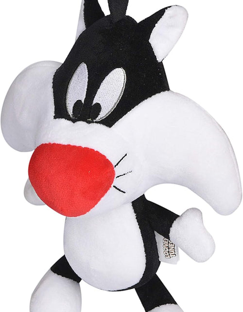 Load image into Gallery viewer, Warner Brothers  Sylvester the Cat Big Head Plush Dog Toy, Stuffed Animal for Dogs, Multiple Sizes - Sylvester Dog Toy- Cute Squeak Toy for Dogs in White, Black, and Red
