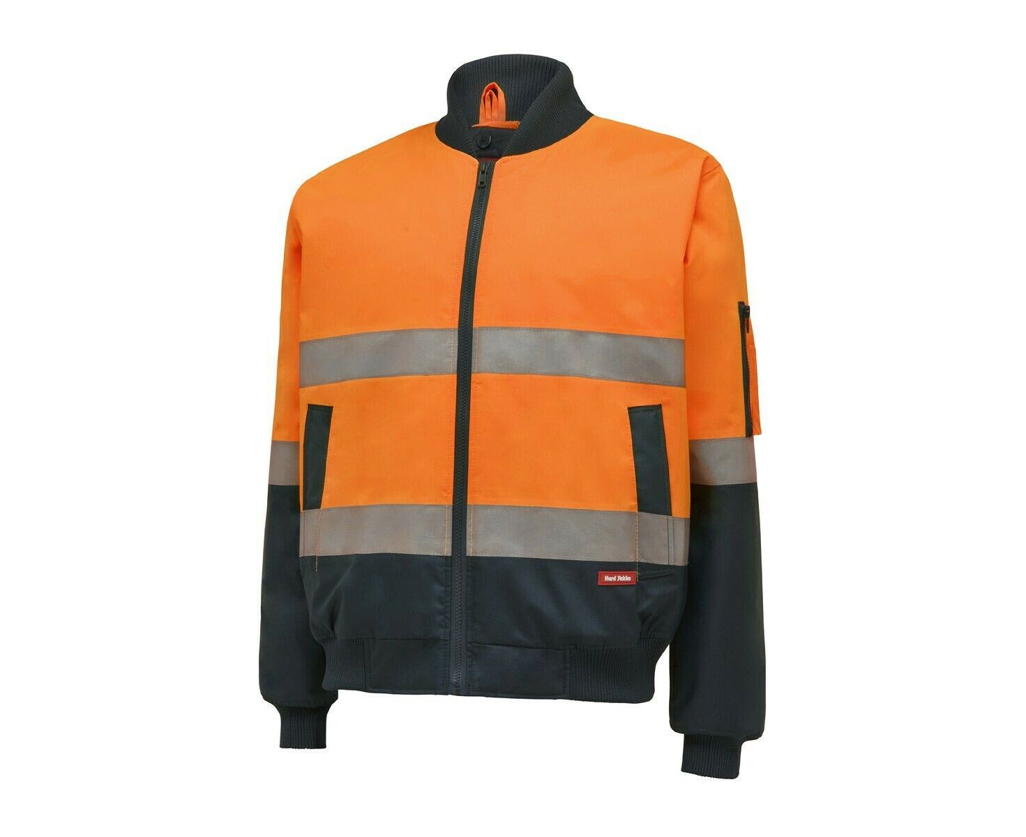 Bomber Jacket Taped Hi-Vis 2 Tone Work Quilted Waterproof Y06675 - Yellow & Navy
