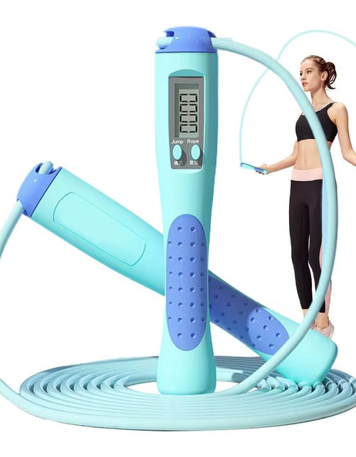 Load image into Gallery viewer, Smart Jump Rope Skipping Rope Workout Jump Rope with Counter Adjustable Speed Rope Home Gym Equipment Digital Jump Rope for Home
