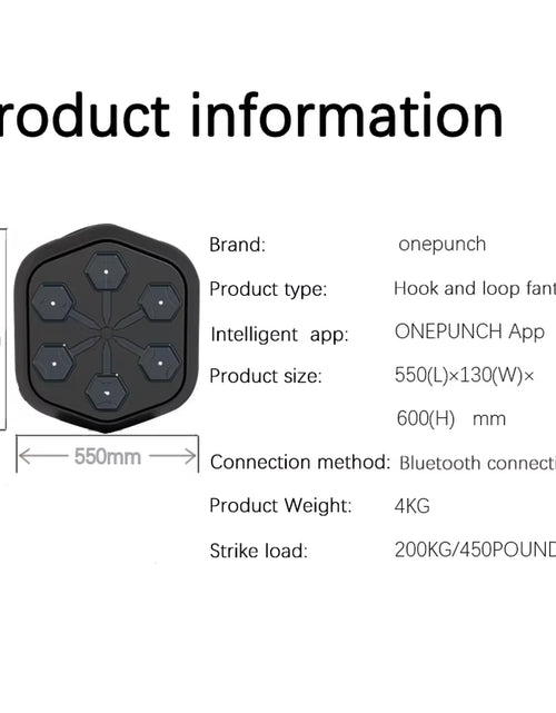 Load image into Gallery viewer, ONEPUNCH Music Boxing Machine Home Fitness Equipment for Children Training Boxing Wall Target Sports Equipment Thai Punching Bag
