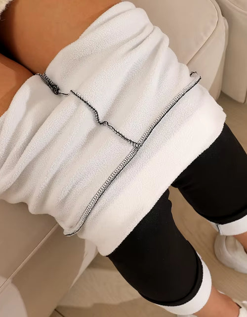 Load image into Gallery viewer, Women Lamb Fleece Leggings Seamless High Waist Thermal Winter Warm Legging Solid Lamb Fleece Casual Pants Female Streetwear
