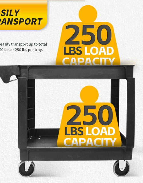 Load image into Gallery viewer, 80855 500-Pound Service Cart with Two Trays (40&quot; X 17&quot; Overall Dimensions)
