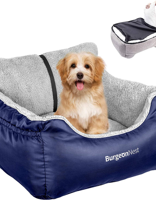 Load image into Gallery viewer, Dog Car Seat for Small Dogs, Fully Detachable and Washable Dog Carseats Small under 25, Soft Dog Booster Seats with Storage Pockets and Clip-On Leash Portable Dog Car Travel Carrier Bed
