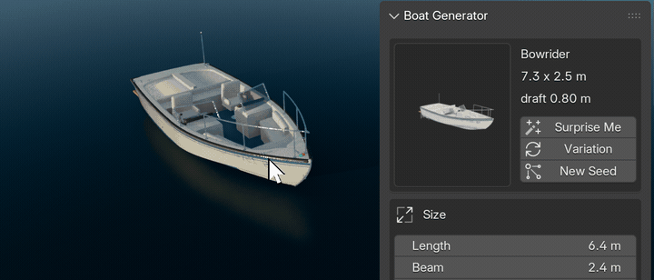 One click, a new boat