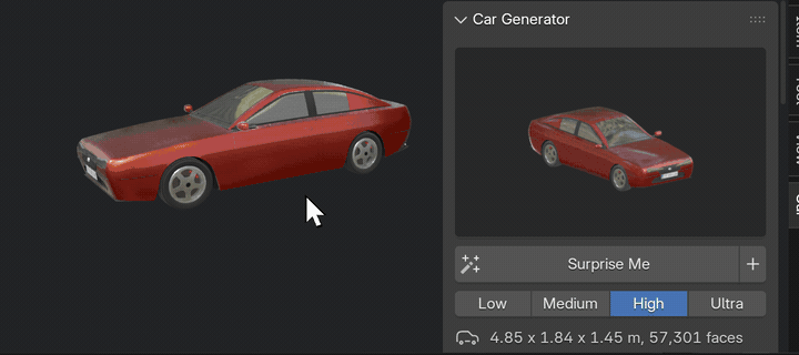 One click, a new car