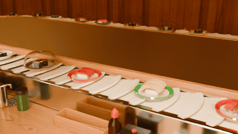 Even sushi trains