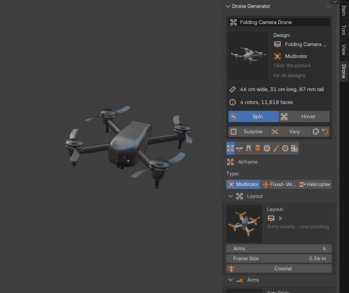 One click, a new drone