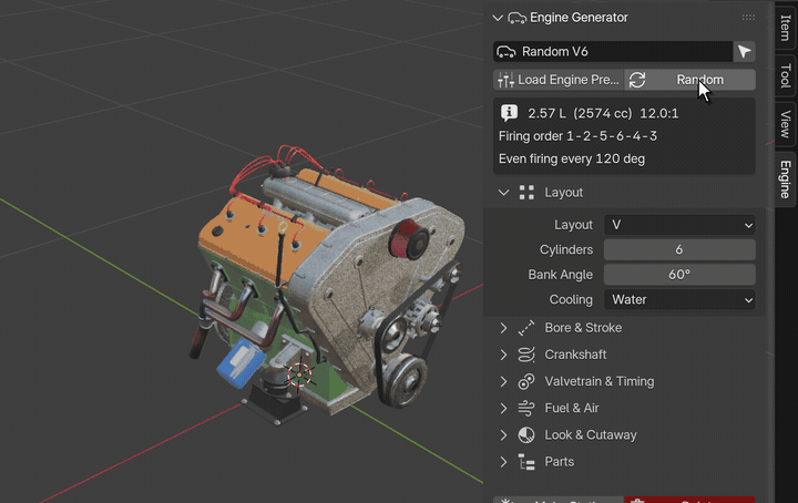 A new engine in one click
