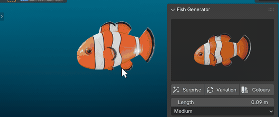 One click, a new fish