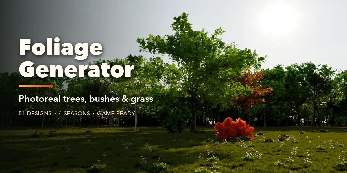 Foliage Generator - Tree and Plant Generator for Blender