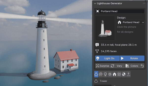 One click, a new lighthouse