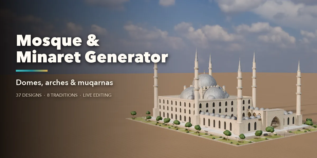 Mosque & Minaret Generator