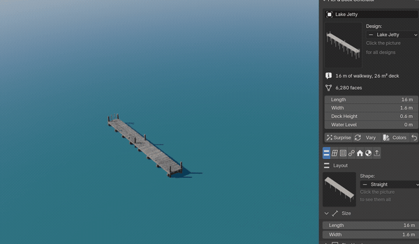 One click, a new pier