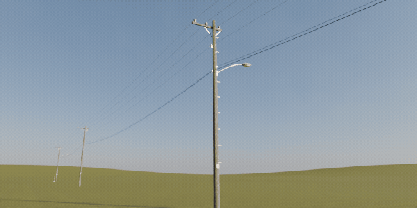 Poles, streets and railways