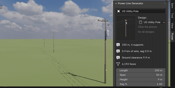Real catenary sag