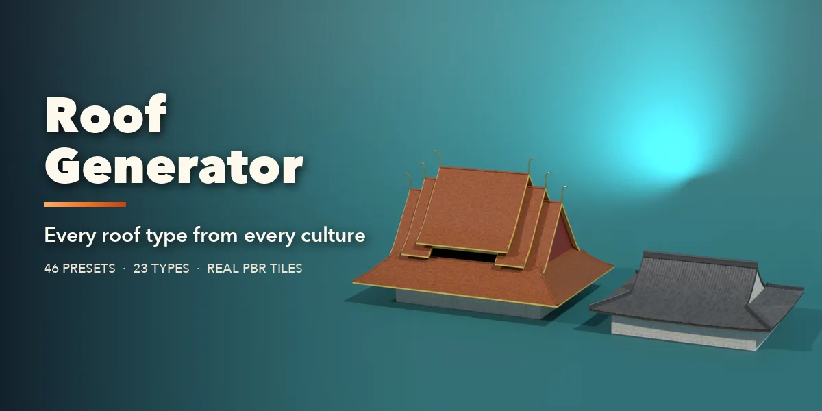 Roof Generator for Blender