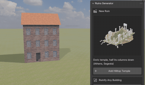 Ruinify any building