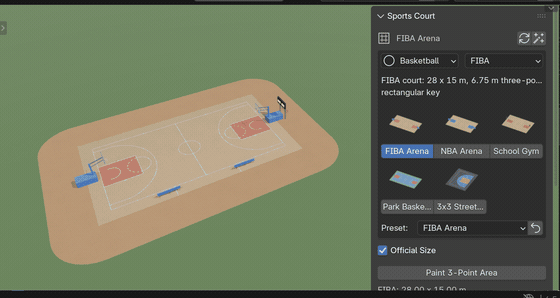 One click per sport