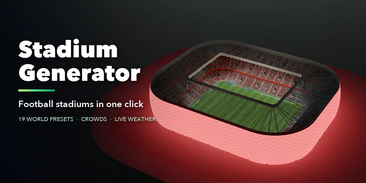 Stadium Generator – Football Stadium Generator for Blender