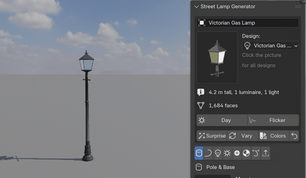 One click, a new lamp