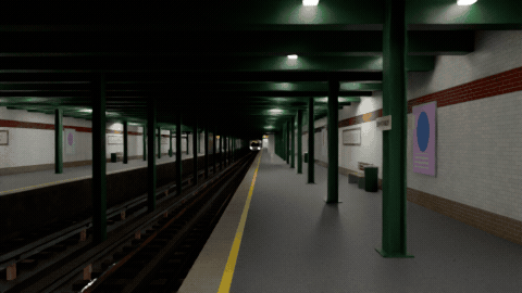 Trains pull in