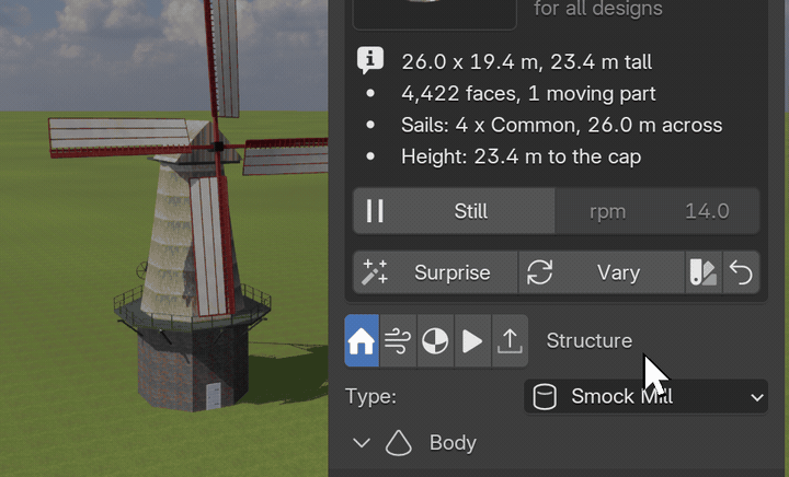 One click, a new mill